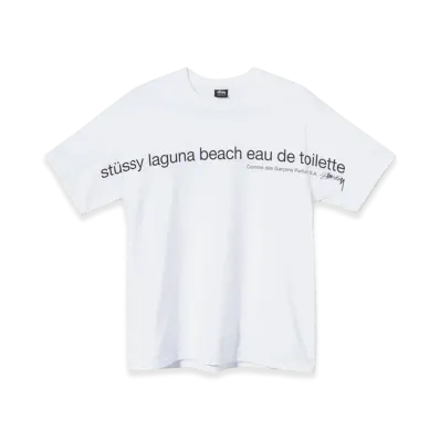 Stussy x CDG Laguna Beach Tee "White"