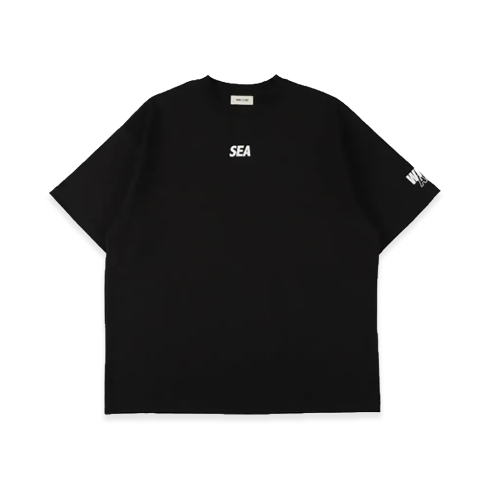 WIND AND SEA Small OG Sea Flocky Tee "Black"