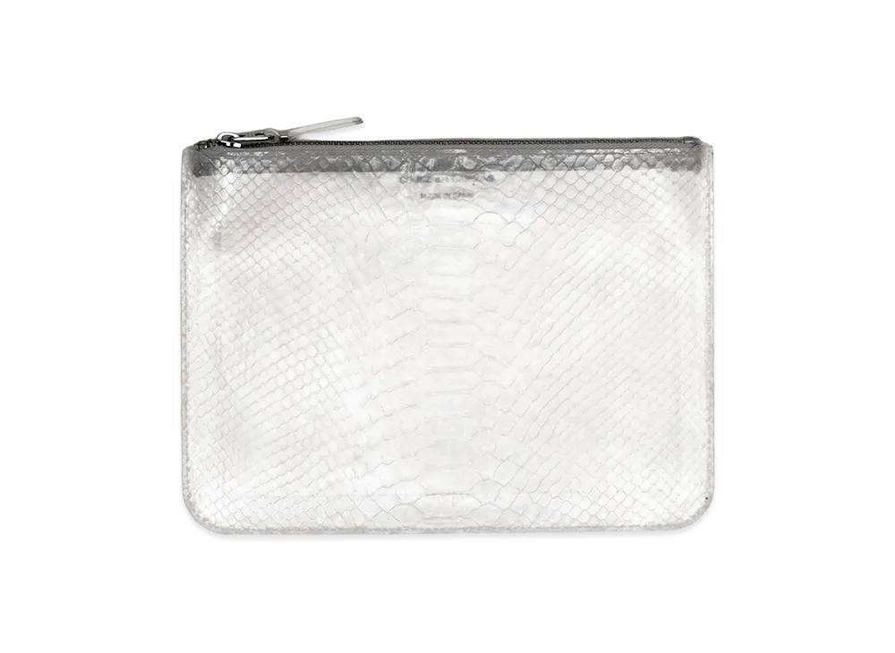 COMME des GARCONS Zip Pouch "White"