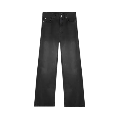 REPRESENT Mid Rise Wide Leg Jean "Washed Black"