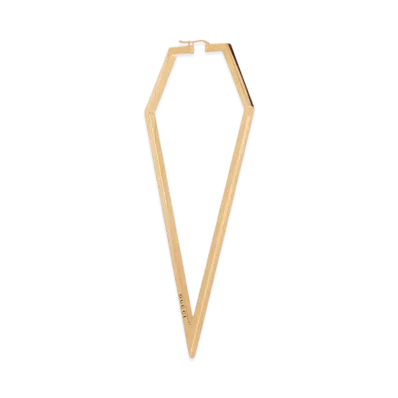 GUCCI Large Single Triangle Earrings "Gold"