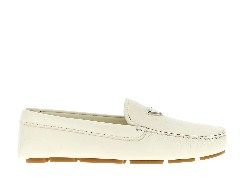 PRADA Driver Loafers "White"