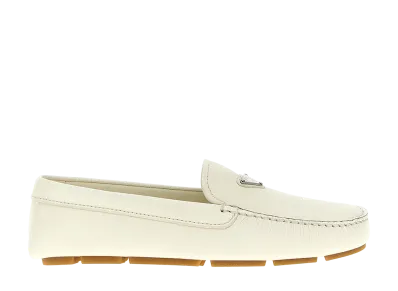 PRADA Driver Loafers "White"