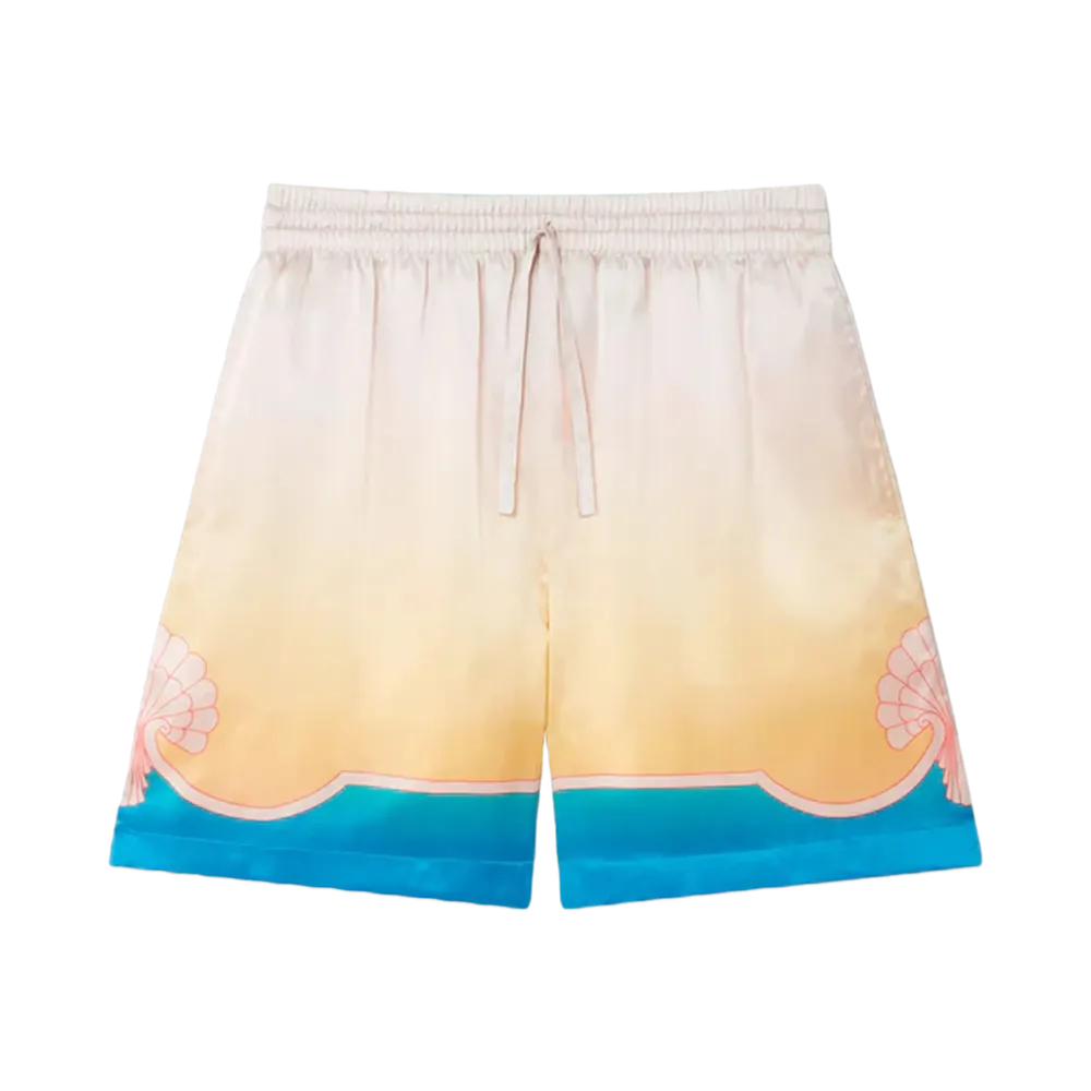 Casablanca L'Arc Colore Silk Shorts "Multi"