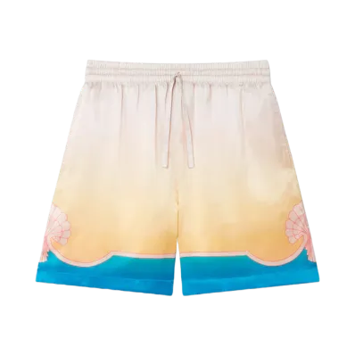 Casablanca L'Arc Colore Silk Shorts "Multi"