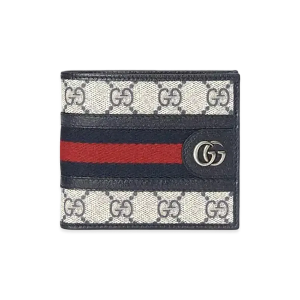 GUCCI Ophidia GG Coin Wallet "Beige/Blue"