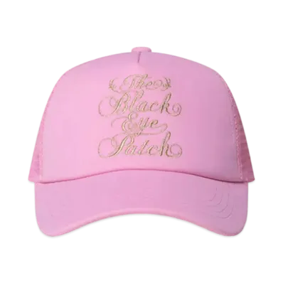 BlackEyePatch Script Logo Mesh Cap "Pink"
