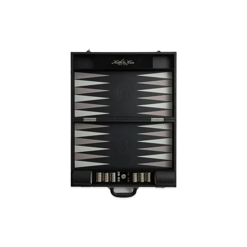 Kith Paisley Backgammon Board "Black"