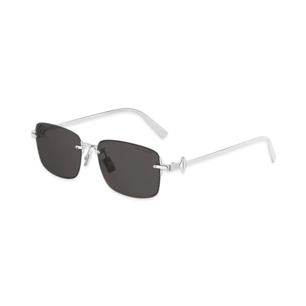 Dior CD Diamond S11U Rectangular Sunglasses "Silver/Gray"