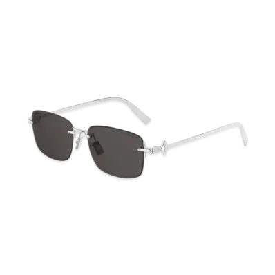 Dior CD Diamond S11U Rectangular Sunglasses "Silver/Gray"