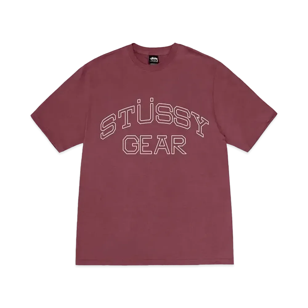 Stussy Gear Tee "Oxblood" (FA24)