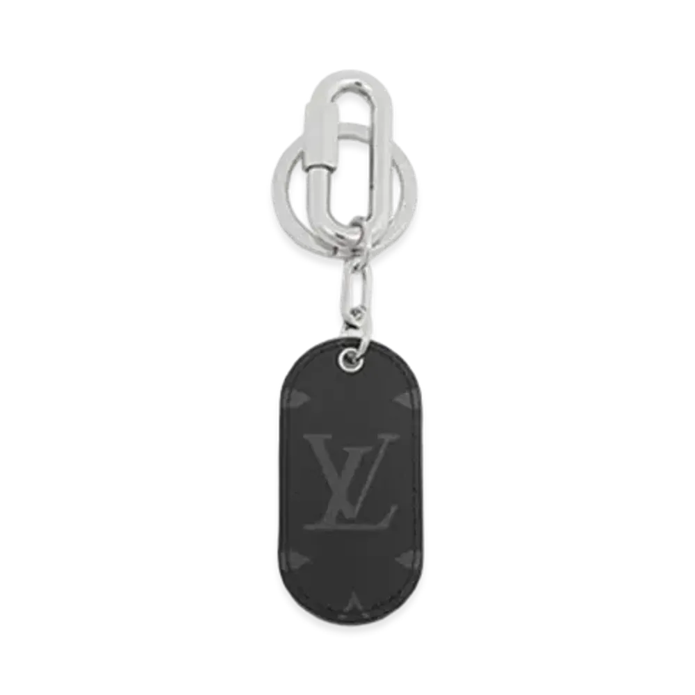 Louis Vuitton Porte Cles Military Tab Taigarama "Noir"