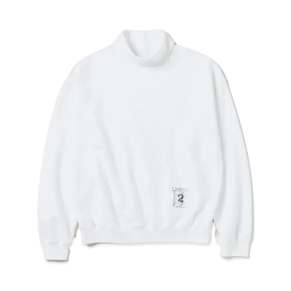 NEIGHBORHOOD BW . Sweat Turtleneck LS "White"