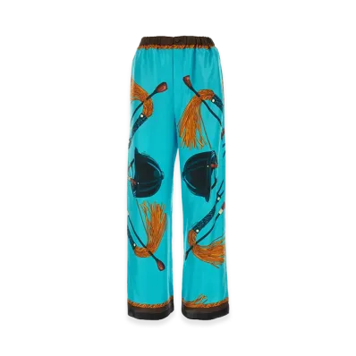 GUCCI Women's Printed Twill Pant "Printed"