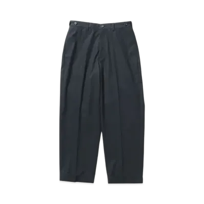 BEAMS IVY Trousers Wide High Density Cotton "Navy"