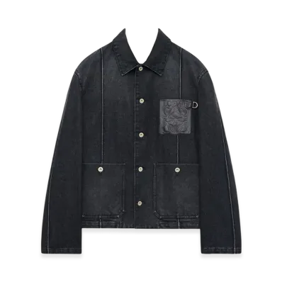 LOEWE Workwear Jacket in Denim "Washed Black"