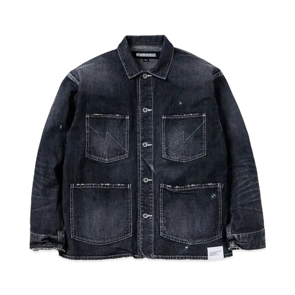 NEIGHBORHOOD Washed Coverall Jacket "Black"
