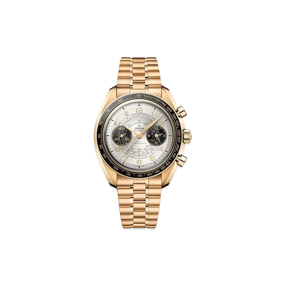 OMEGA Speedmaster Chronoscope Paris 2024 "Moonshine Gold"