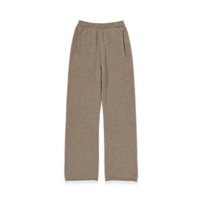 AURALEE Baby Cashmere Knit Pants "Natural Brown"