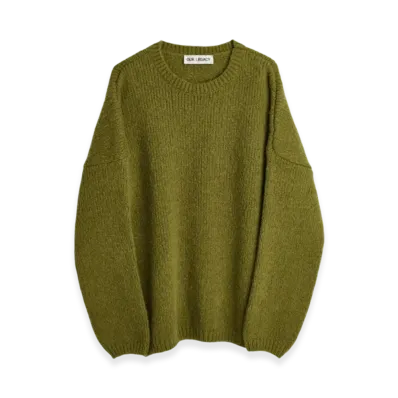 OUR LEGACY Popover Roundneck Alpaca "Swamp Green"