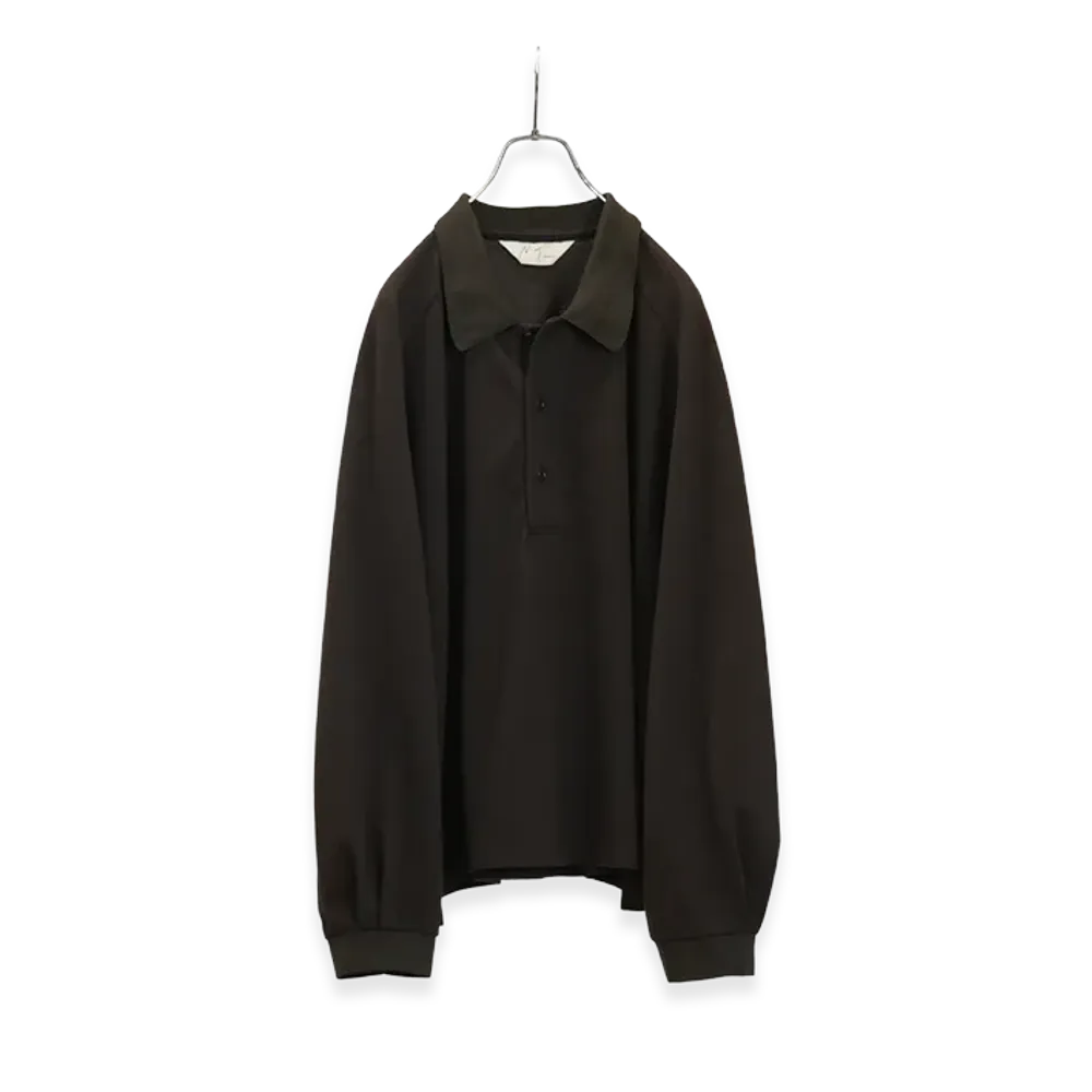 ANCELLM L/S Polo "Brown"