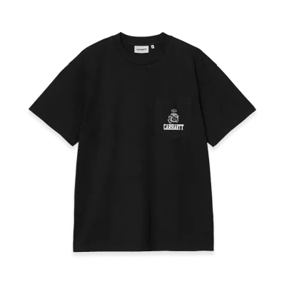 Carhartt WIP S/S Pond Corps Pocket T-Shirt "Black(Heavy Stone Wash)"