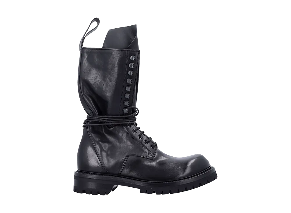 Rick Owens Army Laced Boot "Black"