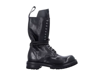 Rick Owens Army Laced Boot "Black"