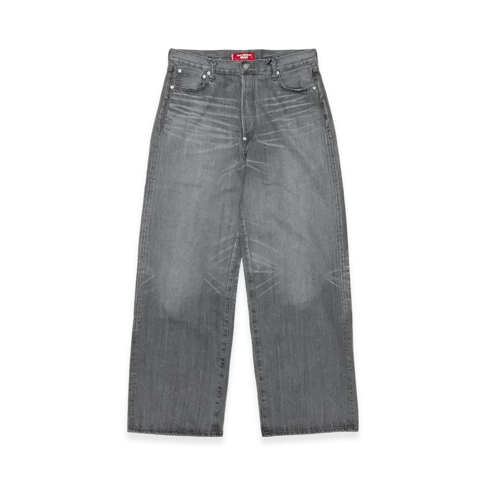 JUNYA WATANABE MAN x Levi's Cotton Selvedge Denim, Garment Treated W Name "Grey"