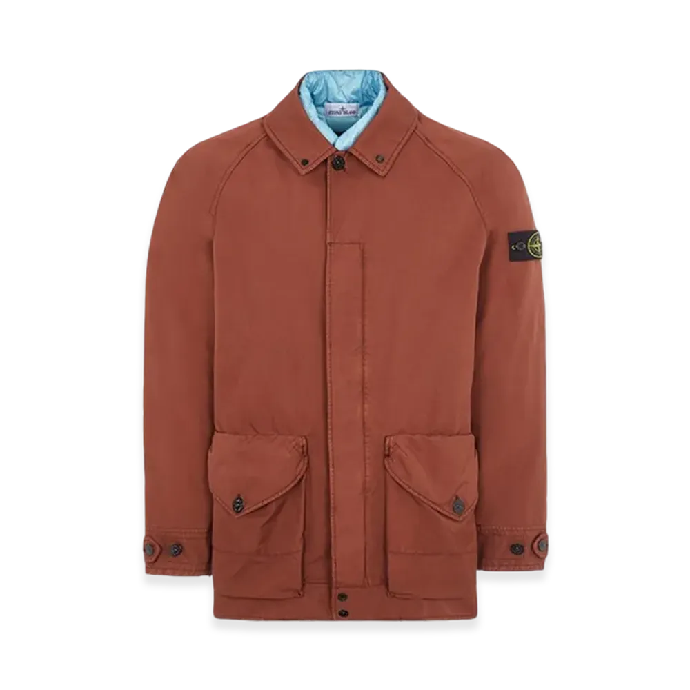 Stone Island 41449 David-TC Car Coat - 23FW "Chestnut Brown"
