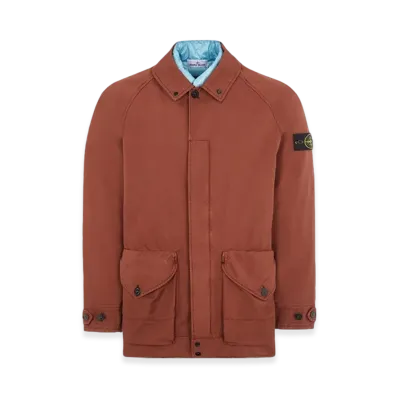 Stone Island 41449 David-TC Car Coat - 23FW "Chestnut Brown"