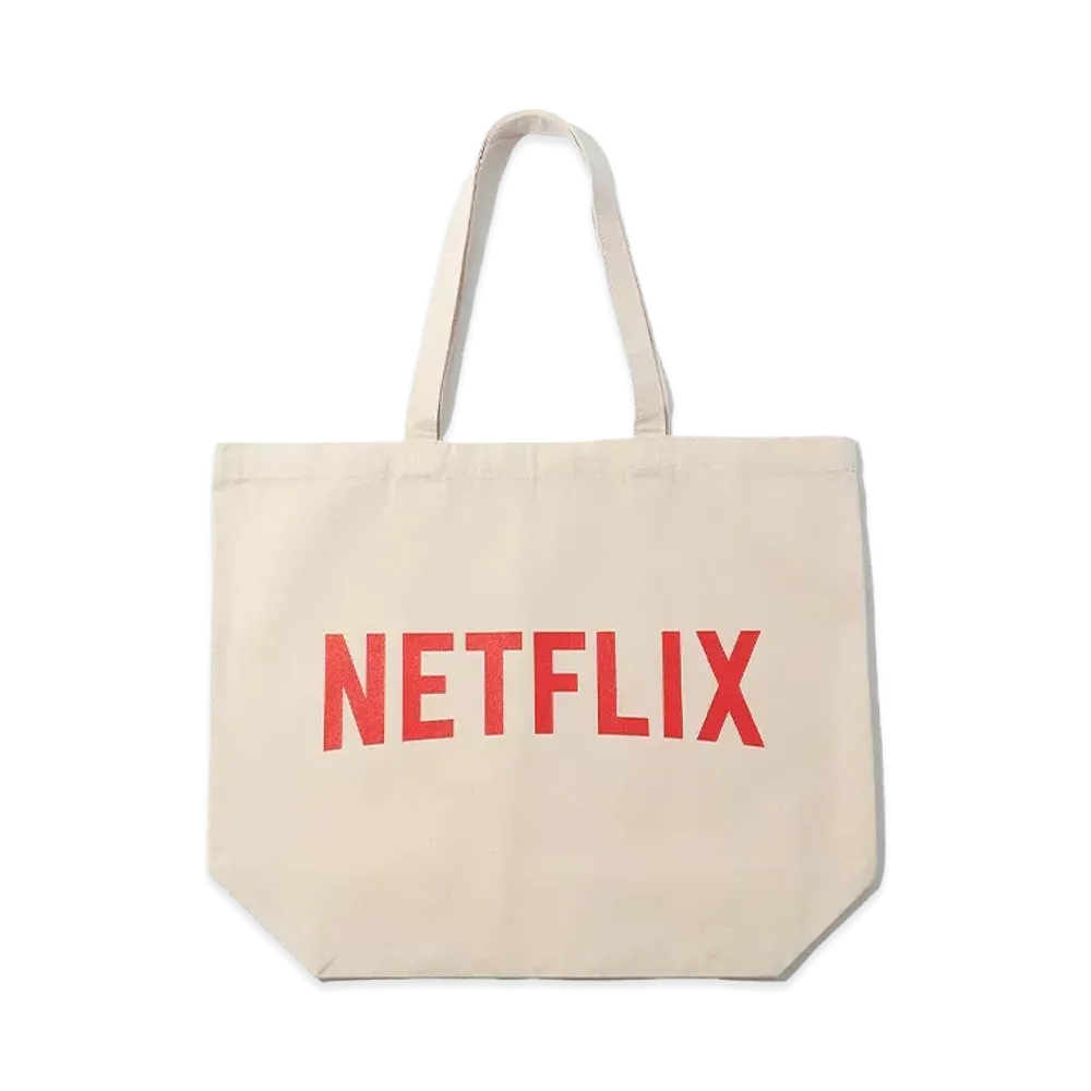 Netflix x V.A. Logo Tote "Natural"