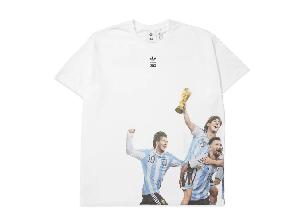 Kith x Lionel Messi x adidas Football World Cup Graphic Tee "White"