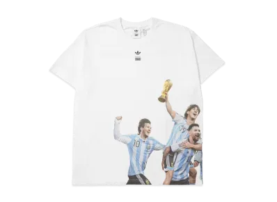 Kith x Lionel Messi x adidas Football World Cup Graphic Tee "White"