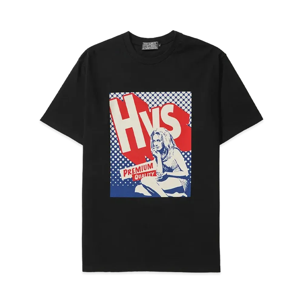 HYSTERIC GLAMOUR HYS SURF PREMIUM QUALITY S/S Tee "Black"