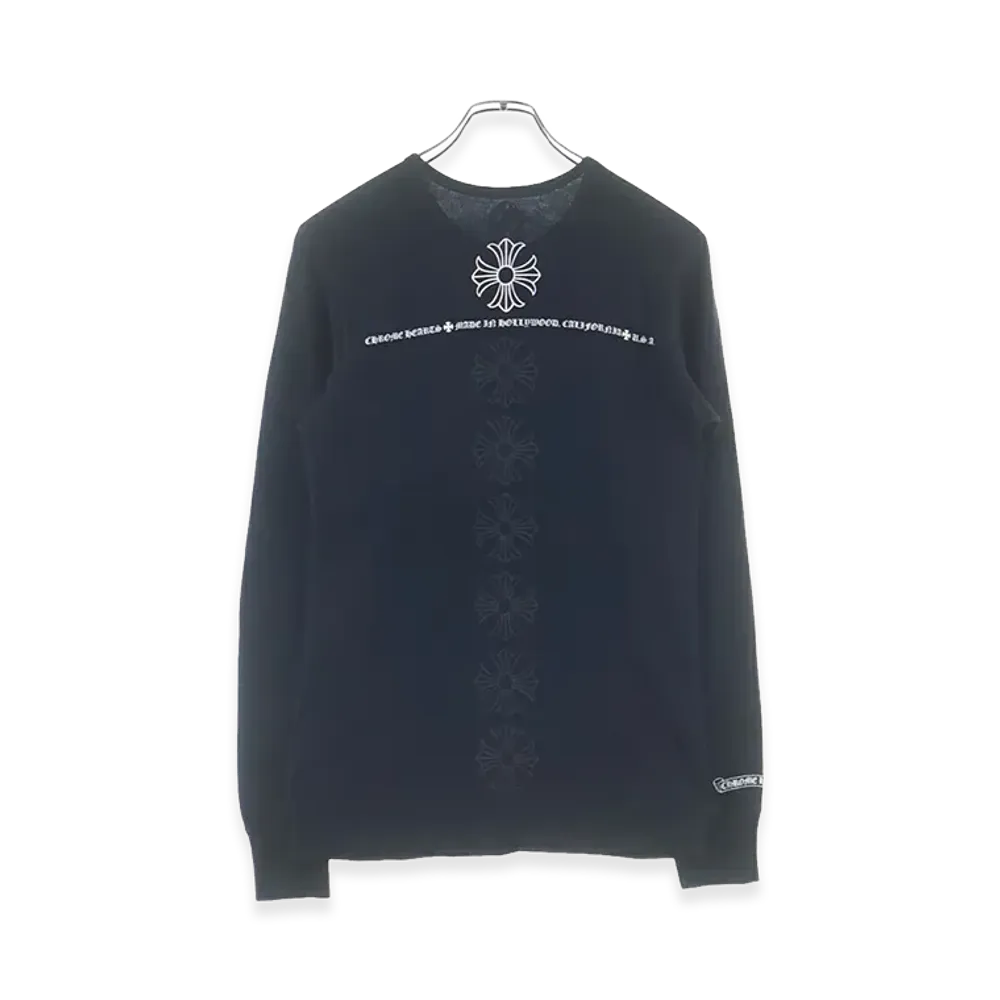 Chrome Hearts CH Plus Back Print Thermal L/S T-shirt "Black"