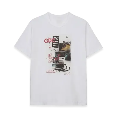 S'YTE x GDC Collage Art Graphic T-Shirt -Fluctuatingly 01- "White"