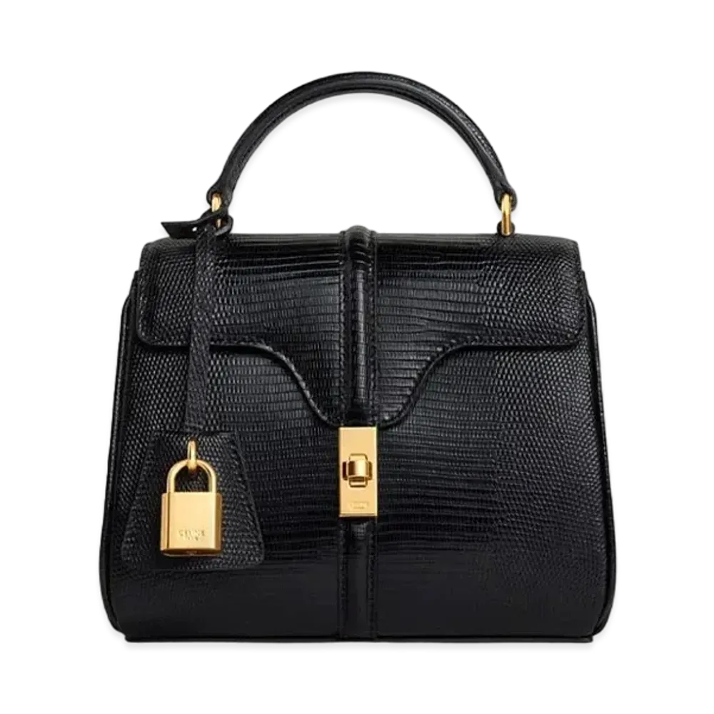 CELINE Mini 16 in Lizard "Black"