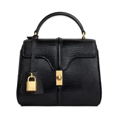 CELINE Mini 16 in Lizard "Black"