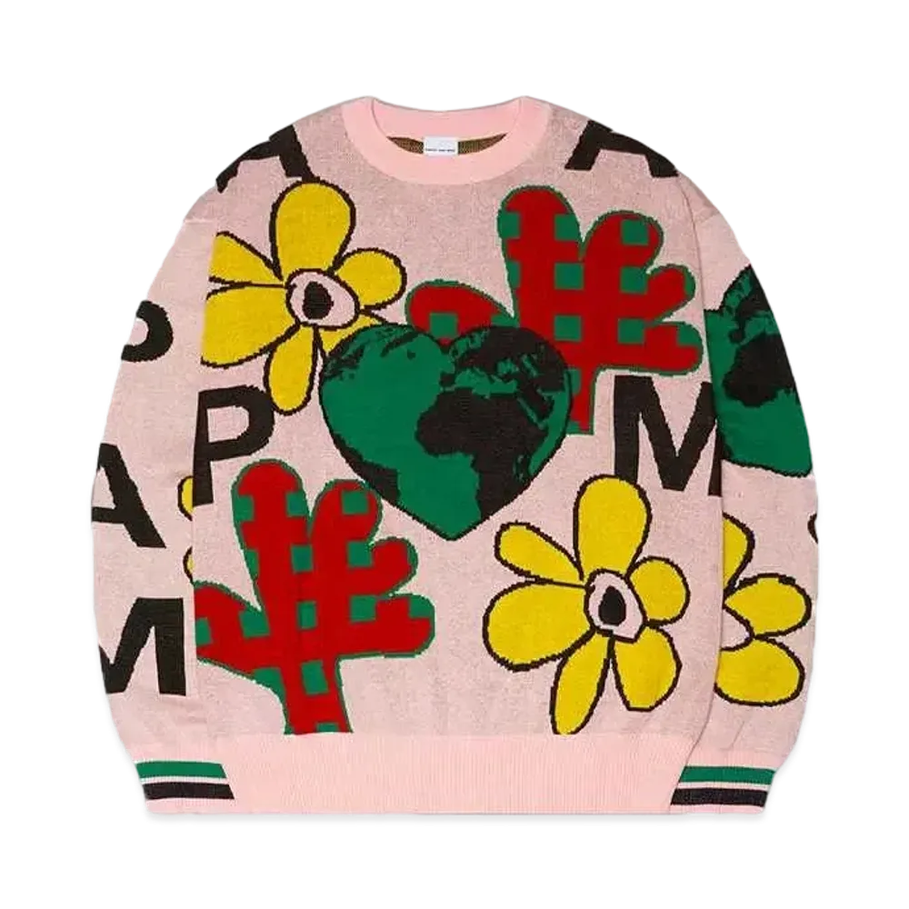 P.A.M. OFF SET INTARSIA KNITTED JUMPER "MULTI"