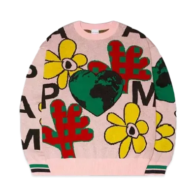 P.A.M. OFF SET INTARSIA KNITTED JUMPER "MULTI"