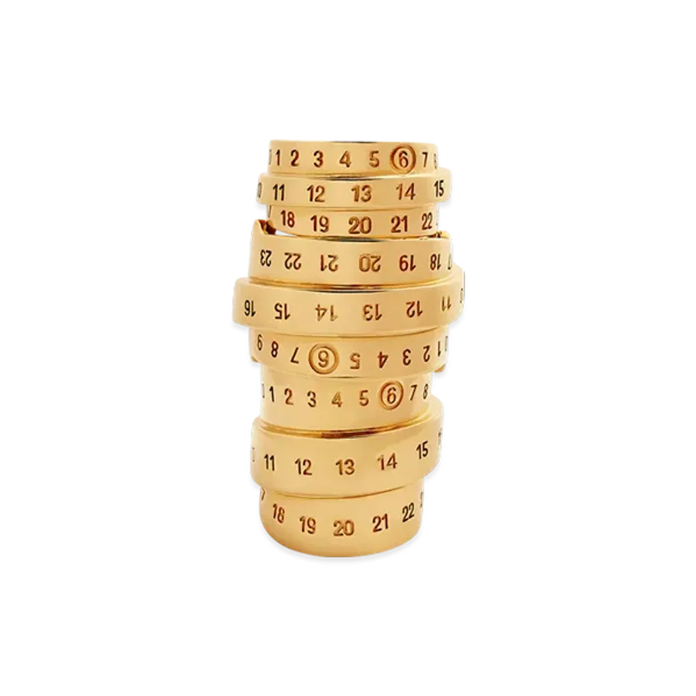 MM6 Maison Margiela Numbering Ring "Gold"