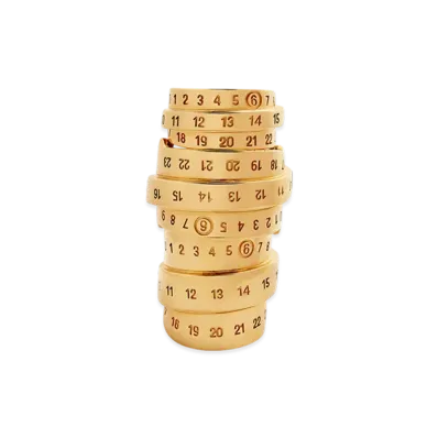 MM6 Maison Margiela Numbering Ring "Gold"