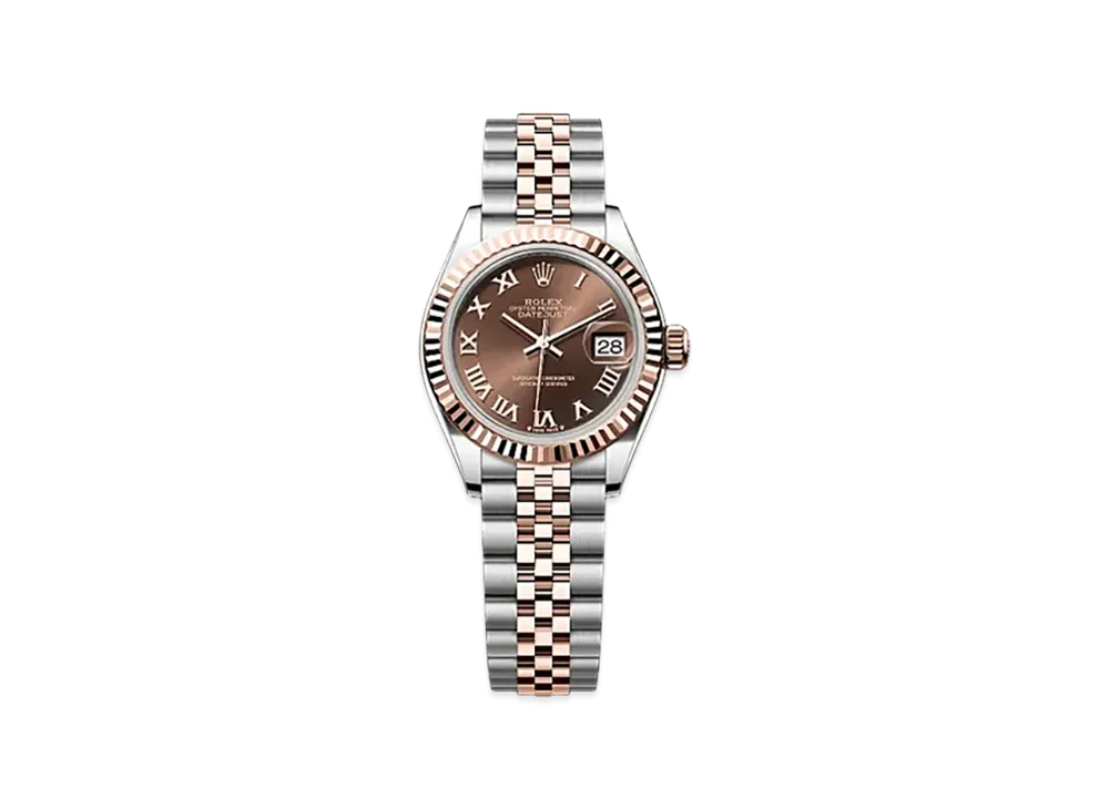 ROLEX Lady-Datejust 28mm Oystersteel & Everose Gold 279171 "Chocolate"