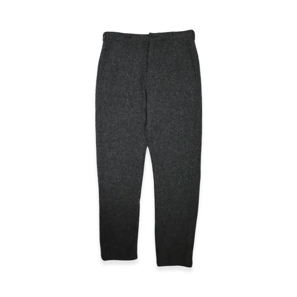 COMME des GARCONS SHIRT Wool Nylon Tweed Garment Milled Pants "Gray Mix"