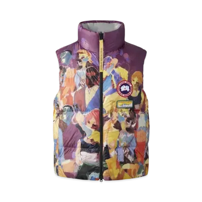 CANADA GOOSE x NBA x KidSuper Reversible Puffer Vest "Landscape/Crowd Print"