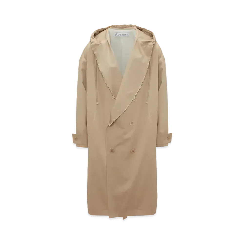 JW ANDERSON Hooded Trench Coat "Flax"