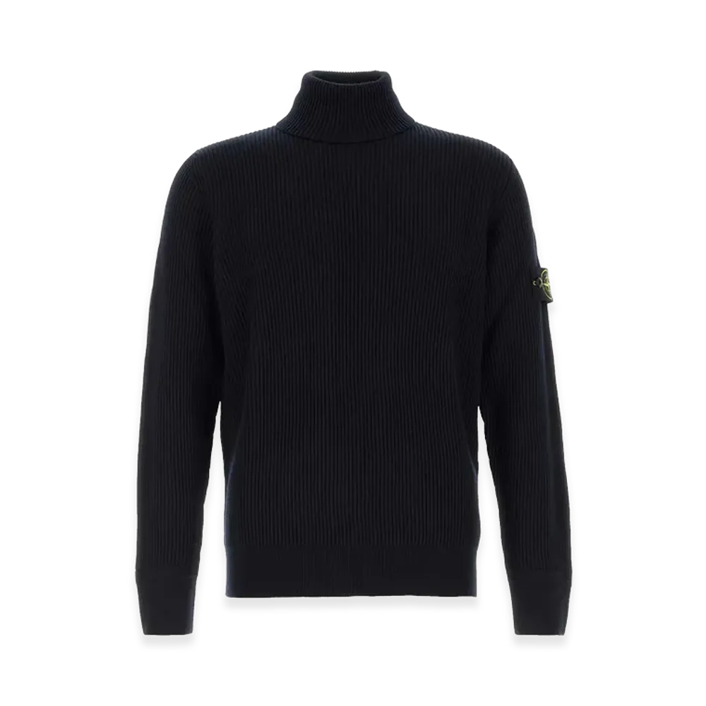 Stone Island Midnight Blue Wool Sweater "Blue"