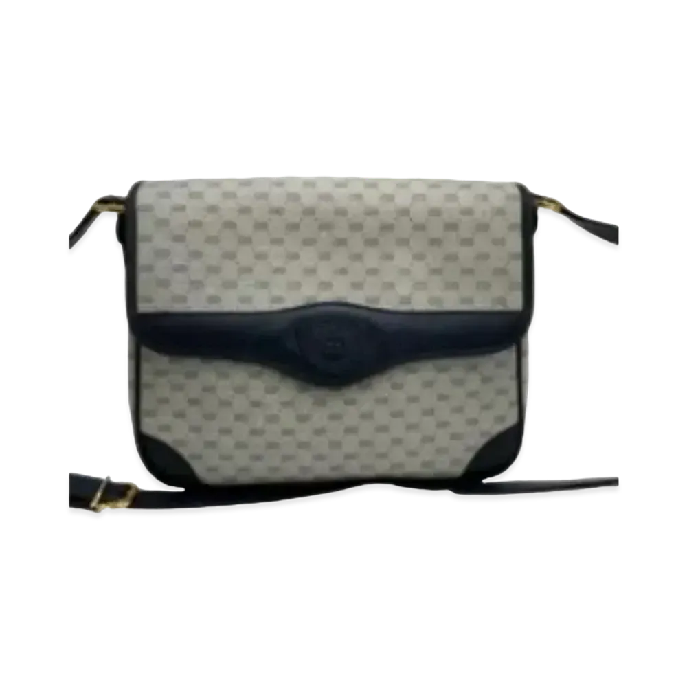 GUCCI Old Gucci Micro GG Sacoche "Navy"