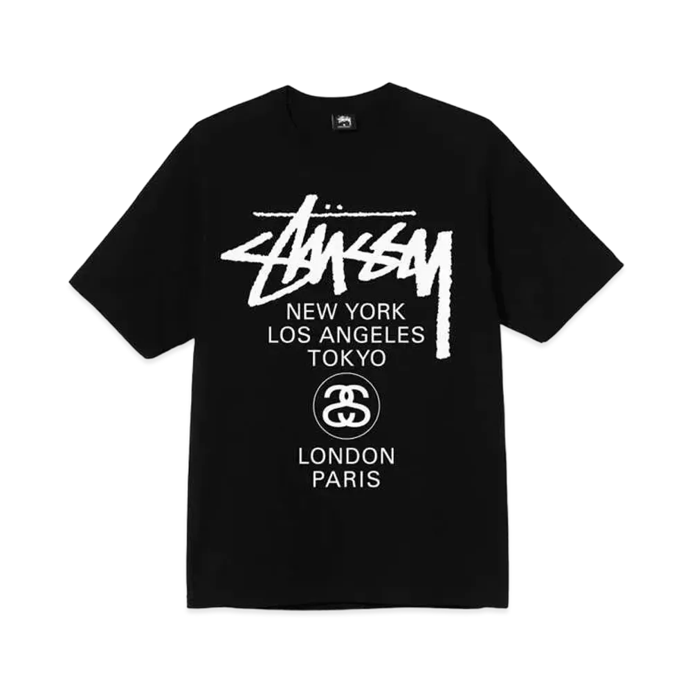 Stussy WORLD TOUR TEE "Black"